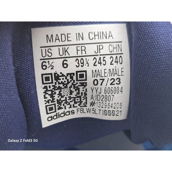 Adidas‎ Adistar 2.0 Cloud White Lucid Lemon Dark Blue ID2807 Men Shoes Size 6.5 - Picture 8 of 10